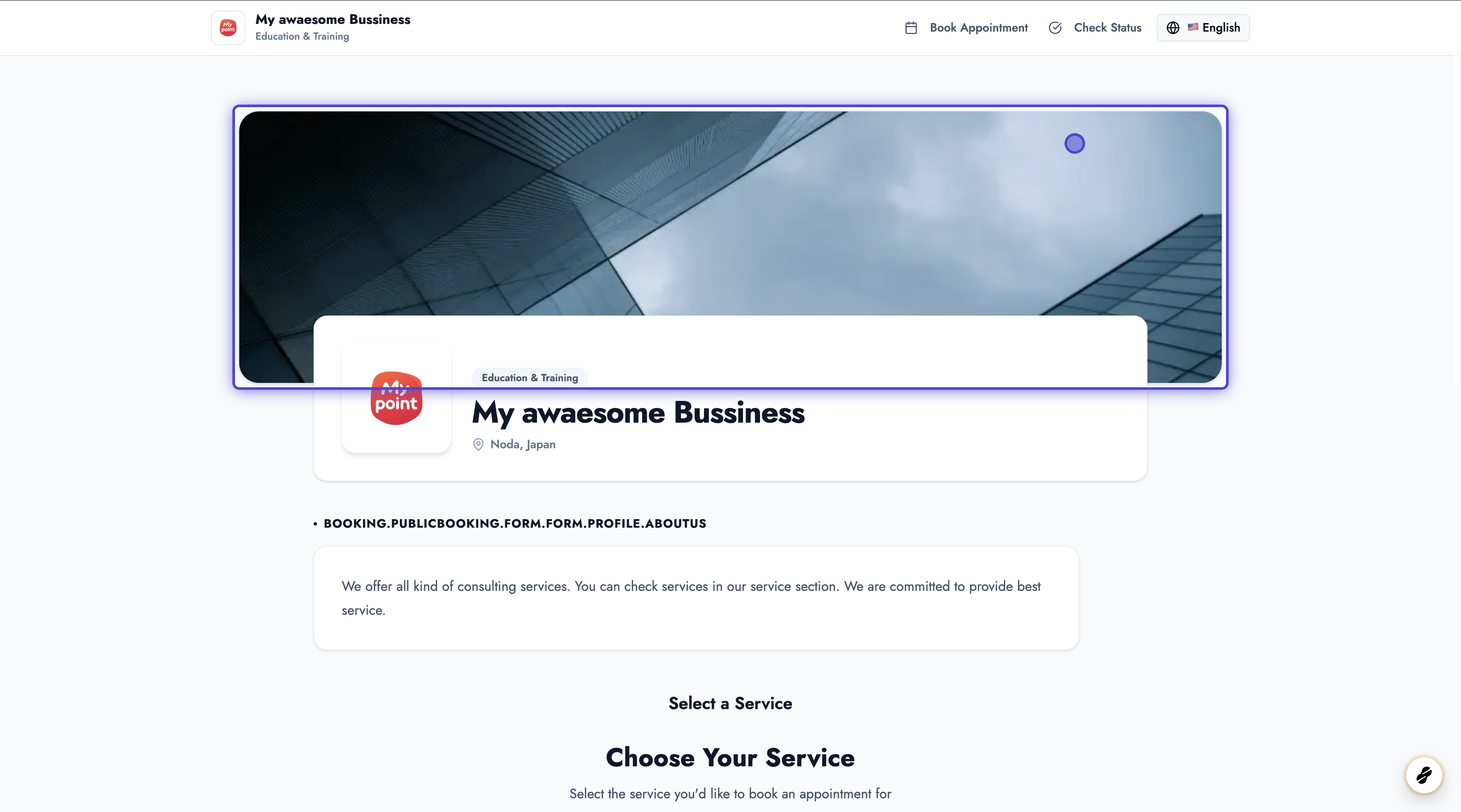 Business Landing Page