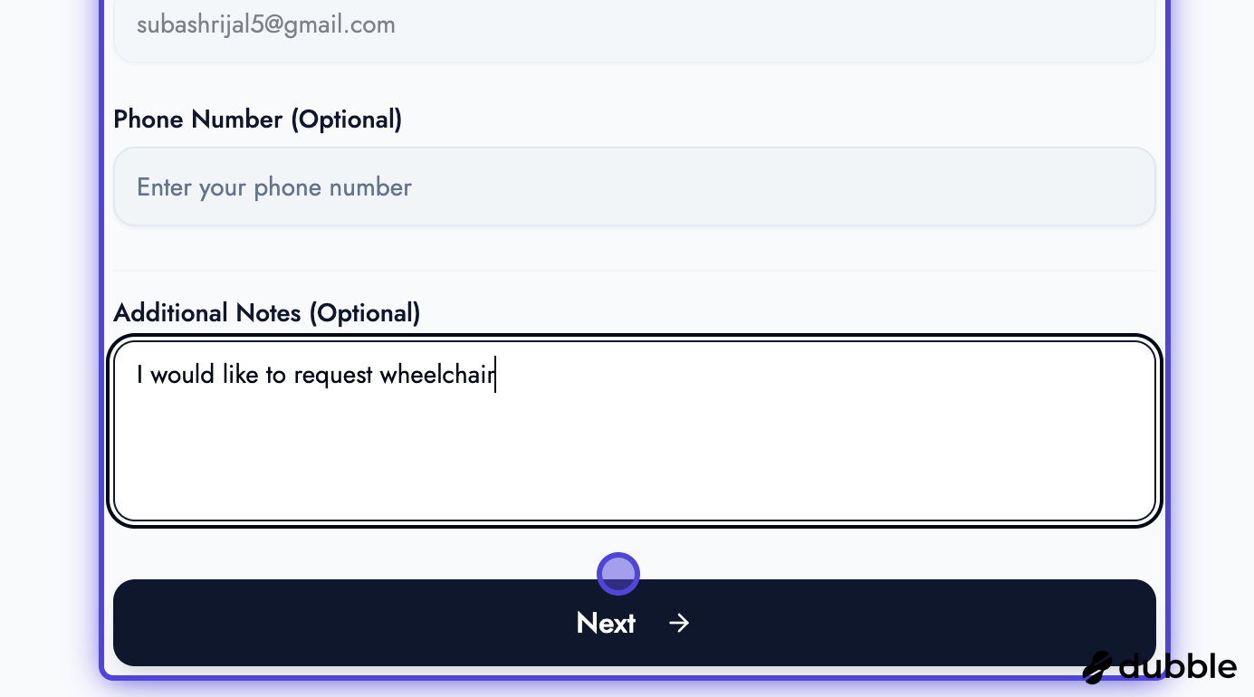 Phone and Additional Notes