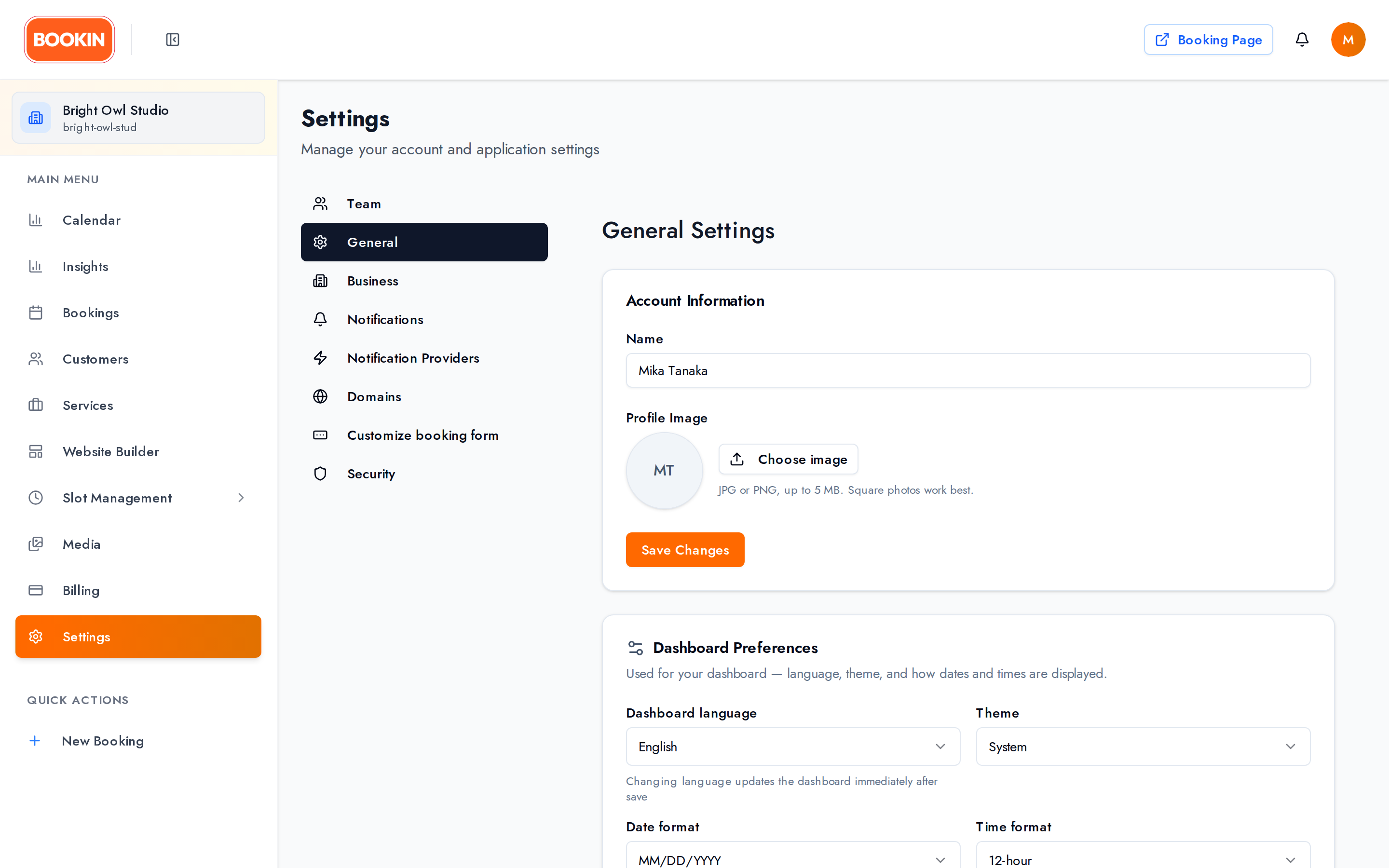 General Settings